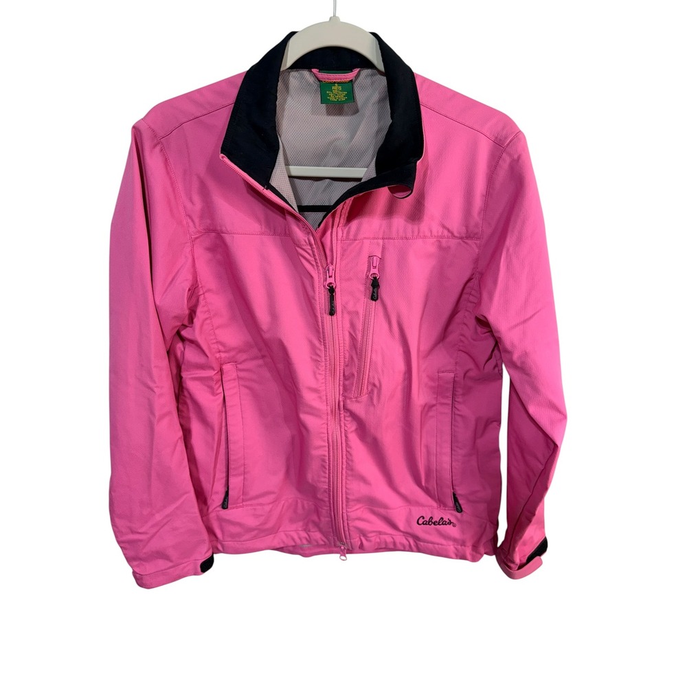 Cabela's Jacket Softshell Full Zip Lightweight Women's S Pink Outdoor Gorpcore